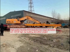 উচ্চমানের হুইন্ডাই আর৩৫০ এক্সক্যাভেটর দুই পর্যায়ের ধ্বংস বাহিনী Q355B উচ্চ-উচ্চ বিল্ডিং ধ্বংস প্রকল্প