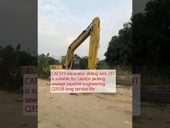 CAT323 খননকারীর স্লাইডিং আর্ম 23T ক্যাসন জ্যাকিং নিকাশী পাইপলাইন ইঞ্জিনিয়ারিং জন্য উপযুক্ত Q355B দীর্ঘ সেবা জীবন