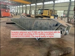 Excavator এক্সটেনশন বাহু PC300 কাজের অবস্থার Q355B / Q55OD / Q690D অনুযায়ী প্রয়োজনীয় দৈর্ঘ্য সঙ্গে কাস্টমাইজ করা যাবে। সামগ্রিক মানের উচ্চতর