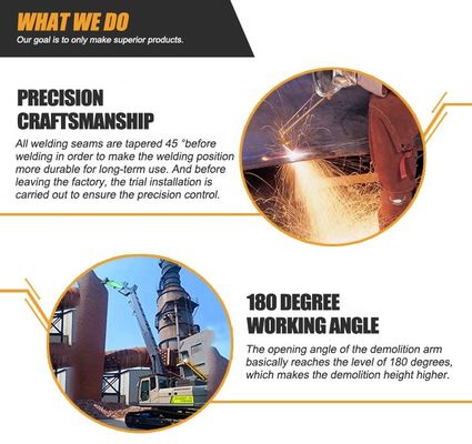 শুঁয়োপোকার জন্য Q355B Q690D ধ্বংসকারী খননকারী লং রিচ বুম