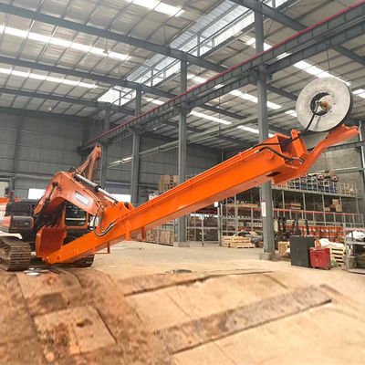 320 Komatsu PC200 এর জন্য অ্যান্টিওয়্যার 20টন এক্সক্যাভেটর টেলিস্কোপিক বুম দুটি সেগমেন্ট