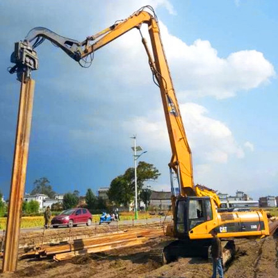 ইস্পাত হাইড্রোলিক এক্সক্যাভেটর পিল ড্রাইভার 25 এমপিএ চাপ পিএলসি কন্ট্রোল সিস্টেম / 3 টন লোড ক্ষমতা