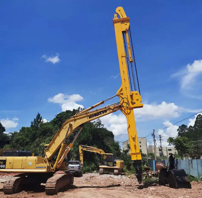 CAT Hitachi Kobelco-এর জন্য তিন সেকশন টেলিস্কোপিক বুম কংক্রিট পাম্প এক্সকাভেটর লং রিচ বুম