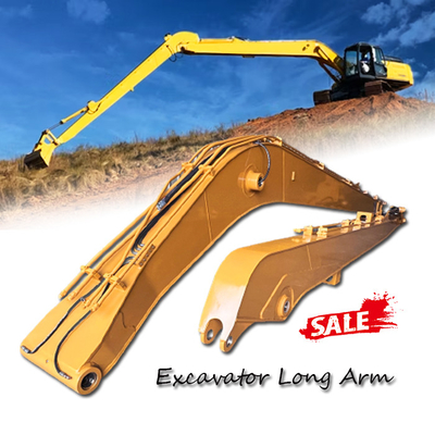 হলুদ রঙের Q355B Excavator Boom Arm 20mm স্টিল নির্মাণ ভিডিও পরিদর্শন সহ নতুন