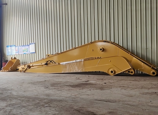 Q355B Excavator Long Reach Booms Arm Long Boom হলুদ লাল সবুজ ৭ মিটার দৈর্ঘ্য