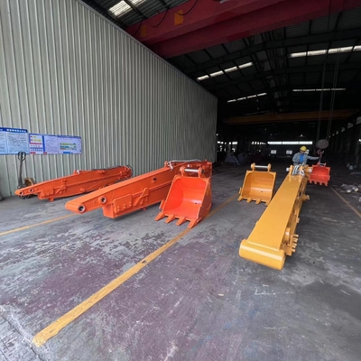 Q355B 12M দৈর্ঘ্য 0.5cbm বালতি ধারণক্ষমতা সহ পেইন্টেড এক্সক্যাভেটর স্লাইডিং আর্ম স্লাইডিং এক্সটেনশন উপায়