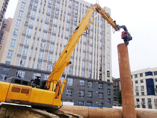 Excavator Pile Driver Attachment For  Hitachi Komatsu excavator pile arm pile boom বিড়ালের জন্য এক্সক্যাভেটর পিল ড্রাইভার