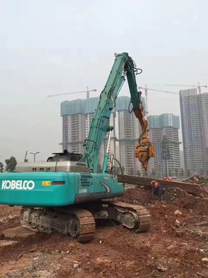 উচ্চ দক্ষতা ZX520 খননকারীর পিলিং আর্ম Q355B/Q690D পৌর Sanshui ডাইভারশন রেলওয়ে সেতু প্রকল্প 160 ডিগ্রী একটি কোণে খোলা