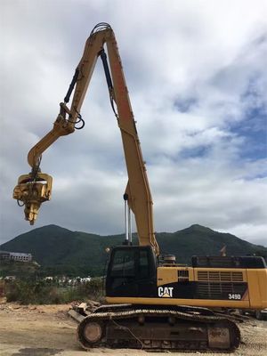 পিল ড্রাইভিং এবং পিল টানা Excavator পিল ড্রাইভিং আর্ম CAT340 পিল ড্রাইভার সঙ্গে কাস্টমাইজড