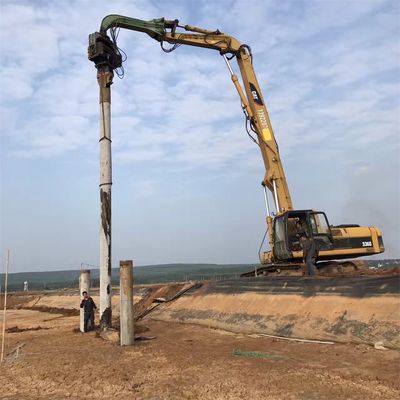 পিল ড্রাইভিং এবং পিল টানা Excavator পিল ড্রাইভিং আর্ম CAT340 পিল ড্রাইভার সঙ্গে কাস্টমাইজড