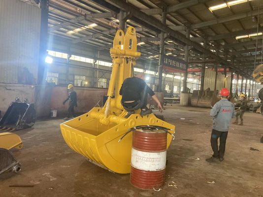 কাস্টমাইজযোগ্য লোডিং Excavator Clamshell বালতি বড় ধারণক্ষমতা উপকরণ মডেল অনুযায়ী