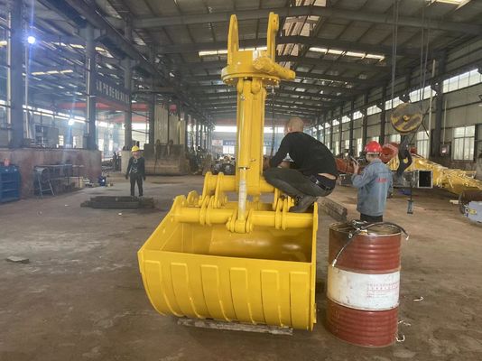 কাস্টমাইজযোগ্য লোডিং Excavator Clamshell বালতি বড় ধারণক্ষমতা উপকরণ মডেল অনুযায়ী