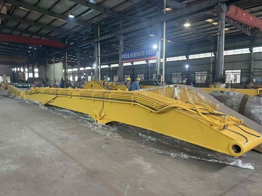 CAT349 22m Q355B Excavator Pile ড্রাইভিং আর্ম আকার আর্ম খোলার কোণ প্রায় 160 °