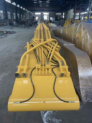 CAT349 22m Q355B Excavator Pile ড্রাইভিং আর্ম আকার আর্ম খোলার কোণ প্রায় 160 °