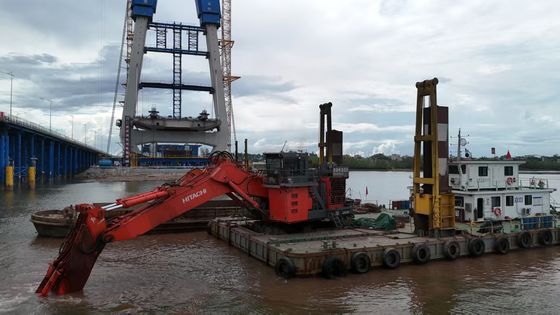 CAT KOBELCO হিটাচি জন্য বালতি এবং সিলিন্ডার সঙ্গে দীর্ঘ বাহু খননকারী বাহু