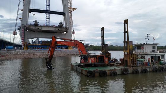 CAT KOBELCO হিটাচি জন্য বালতি এবং সিলিন্ডার সঙ্গে দীর্ঘ বাহু খননকারী বাহু