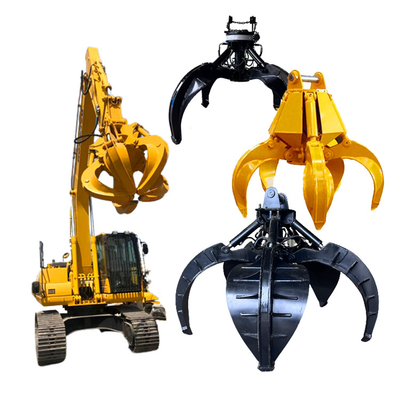 Pc360 Cat300 Zx220 হাইড্রোলিক রক গ্র্যাব, 360 ডিগ্রি সুইভেল এক্সক্যাভেটর রোটেটিং গ্র্যাব