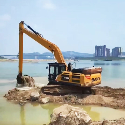 উৎপাদন বিক্রয় ১০-২৪মি খননকারী লম্বা বুম বাহু, হিটাচি কোবেলকো সানি খননকারীর জন্য লম্বা পৌঁছানোর খননকারী