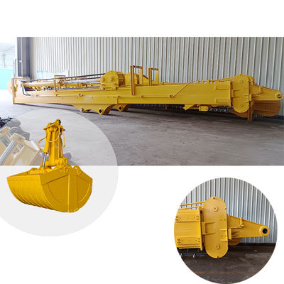 Clamshell টেলিস্কোপিক আর্ম লং রিচ বুম 20m 25m 30m  জন্য Hitachi Komatsu